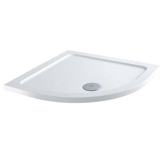 Elements 900mm Quadrant Slim Line Shower Tray with Centre Waste