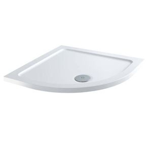 Elements 900mm Quadrant Slim Line Shower Tray with Centre Waste