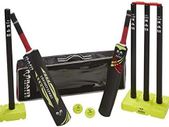 Crazy Cricket Set | Junior Kids Set | 1 x Size 3 Bat and 1 x Size 5 Bat | Kwik Cricket Style Set for the Backyard, Beach or Park | Suitable for approximate ages 8-13 years
