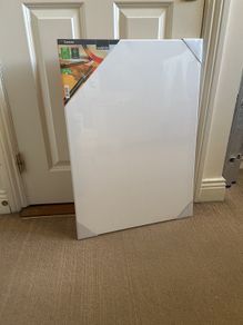 White canvas board for painting 50x70cm