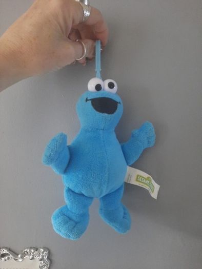 cookie monster bag charm