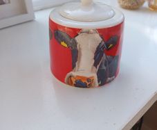 Eoin O Connor Cow Themed Sugar Pot