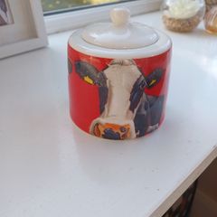 Eoin O Connor Cow Themed Sugar Pot