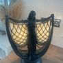 Art Deco Style Winged Woman Lamp Signed Rosa 2003 Image 3