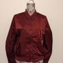 Burgundy Bomber Jacket Image 4