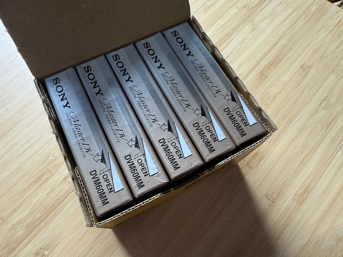 New Sony Minidv Masterdv 60min Dvm60mm Video Cassetes 5 Pack For Sale ...