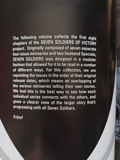 Seven Soldiers of Victory by Grant Morrison (Volume 1 to 4 DC Comics Graphic Novels 2006)