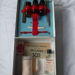 Vintage French SOS First Aid Box