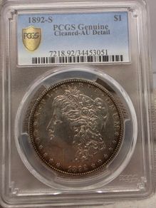 USA United States 1892 S Silver Morgan Dollar PCGS AU Details Key Date