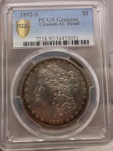 USA United States 1892 S Silver Morgan Dollar PCGS AU Details Key Date