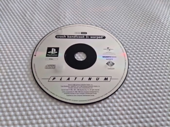 Crash Bandicoot 3 Warped PlayStation1 Ps1 PlayStation2 Ps2 Games Original