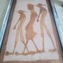Vintage  African Art ON BOARD Image 5