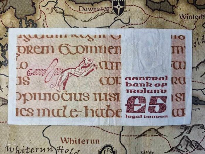 5 Pound B Series 14/10/77 Irish Note