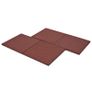 Fall Protection Tiles 24 pcs Rubber 50x50x3 cm Red Image 6