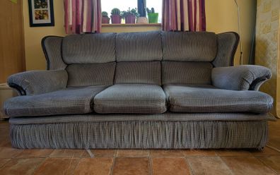 Grey Three Seater Sofa