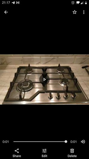 Electrolux 60CM 4 Zones Gas Hob - Stainless Steel