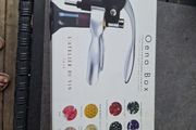 Reduced lovely presentation box with lever corkscrew &amp; primary wine aromas