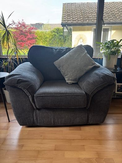 Large corner sofa with armchair
