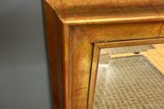 Fire Mantle Place Mirror Brushed Bronze wood deaig