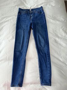 Topshop Womens Moto Blue Skinny Jeans - size W28 L33