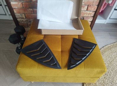 Tesla Model 3 rear side window fin covers