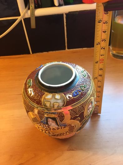 Japanese hand painted vase