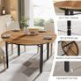 Round Dining Table 4-6 People with Solid Metal Legs Image 3