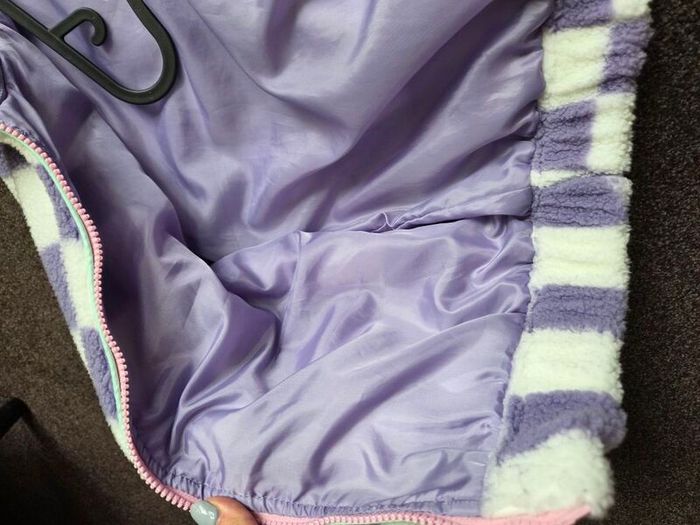 Next CHECKED - Fleece jacket - purple