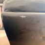 Black Leather Recliner Armchair Image 9