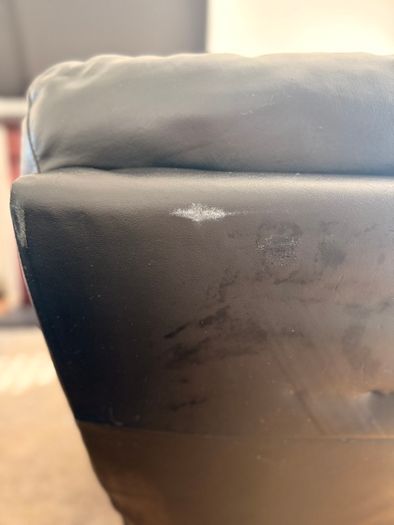 Black Leather Recliner Armchair