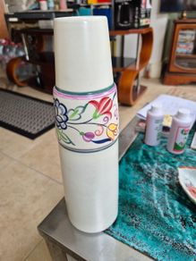Vintage Poole pottery vase