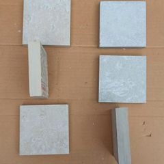 Prissmacer Essentials porcelain stoneware floor/wall tiles pices cut to size 9x9cm thickness 20mm model: ESS.RAPOLANO PERLA & Crema 12 pices of ech model