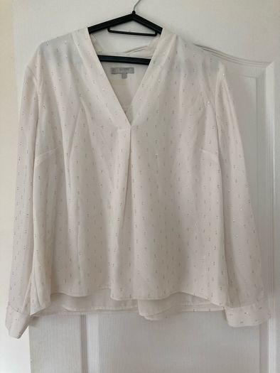 HOBBS lined ivory blouse 18 BNWT