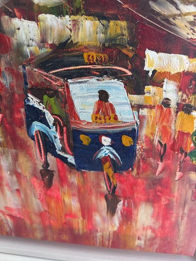 Asian style city scene painting