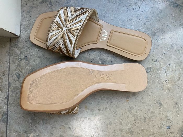 Zara embellished flats