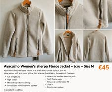 Ayacucho Womens Sherpa Fleece Jacket