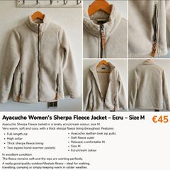 Ayacucho Womens Sherpa Fleece Jacket