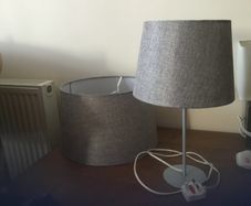 Ceiling shade and side lamp with shade