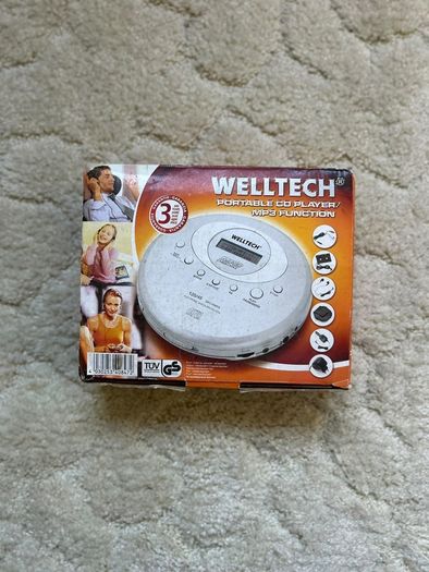 Welltech Portable CD Player with MP3 Function Boxed with Accessories