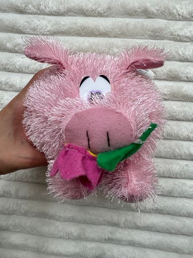 Plush Pig Paws with flowers pink Paws Dirty Please look at the pictures