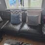 Real leather corner couch Image 3