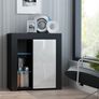 Modern Sideboard with LED lights LED Console Cabinet Living Room High Gloss Sideboard Image 3