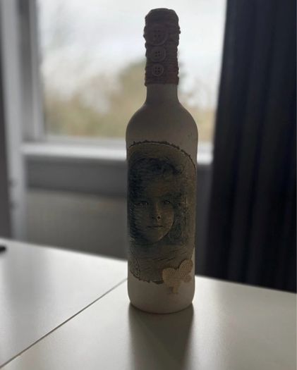 Decorative wine bottle