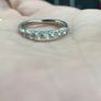 Natural diamond white gold Eternity Ring Image 2
