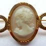 Vintage Exquisite English Cameo on a bar pin Image 2