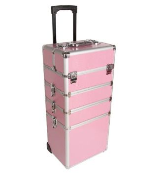 Multi-function 4 in 1 Beauty Cosmetic makeup nail hairdressing Beauty Case black Vanity Trolley