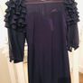 Stunning French Navy Ruffle Sleeve Dress size 6 Image 6