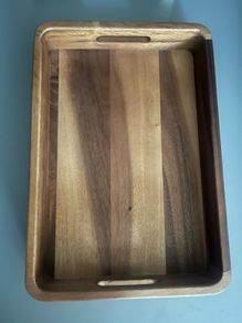 Acacia Wood chopping Cutting Board tray with Handles