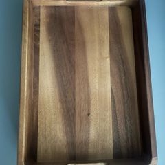Acacia Wood chopping Cutting Board tray with Handles