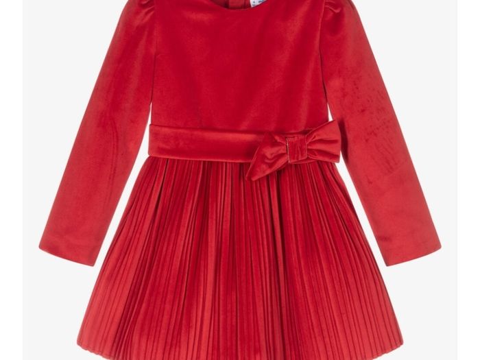 Age 3-4 Mayoral Red Velvet Dress (Christmas dress)